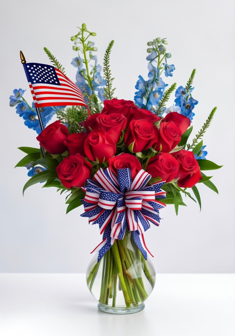 🇺🇸 Liberty Blooms Patriotic Bouquett 🇺🇸