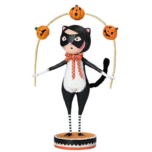 Toss a Jack Cat Halloween Figurine by Lori Mitchell *NEW FOR 2025*-0